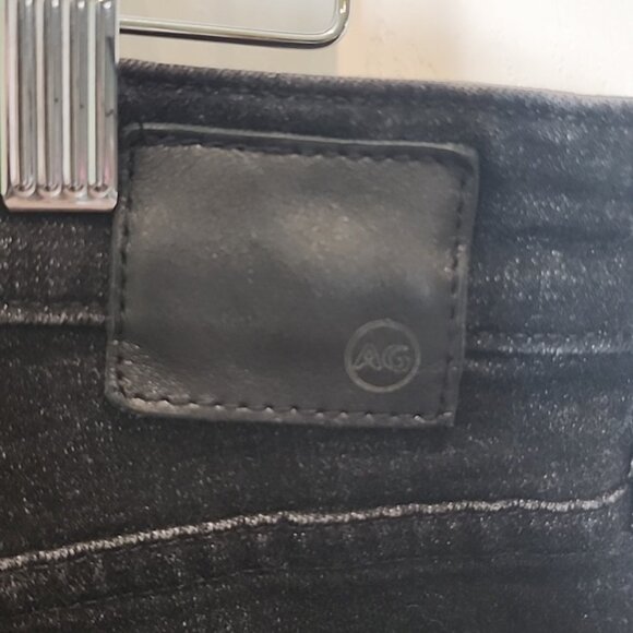 Adriana Goldschmied Ex-Boyfriend AG-ED Slouchy Slim Black Denim 31R - Picture 5 of 7